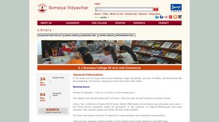 
                            10. Somaiya Vidyavihar | Library - KJ Somaiya College Of Arts And ...