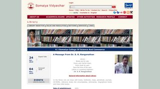 
                            9. Somaiya Vidyavihar | Library - KJ Somaiya College Of Science ...