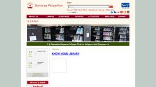 
                            8. Somaiya Vidyavihar | Library - SK Somaiya Degree College Of Arts ...