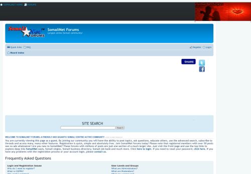 
                            5. SomaliNet Forums - Frequently Asked Questions