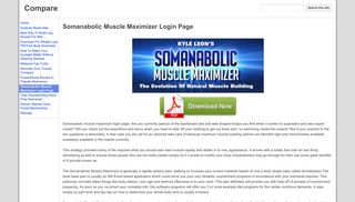 
                            6. Somanabolic Muscle Maximizer Login Page - Compare - ...