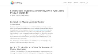 
                            9. Somanabolic Muscle Maximizer Review: Is Kyle Leon's ...