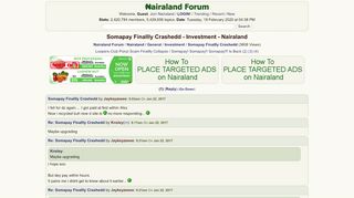 
                            1. Somapay Finallly Crashedd - Investment - Nigeria - Nairaland Forum