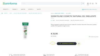 
                            4. Somatoline Cosmetic Natural Gel Snellente | Snellenti, Rassodanti e ...