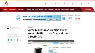 
                            11. Some D-Link routers found with vulnerabilities, users' data at risk: CSA ...