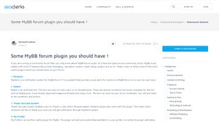 
                            8. Some MyBB forum plugin you should have ! - SEOClerks