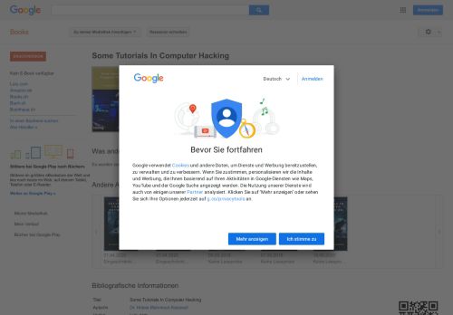 
                            9. Some Tutorials In Computer Hacking - Google Books-Ergebnisseite