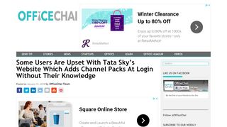 
                            6. Some Users Are Upset With Tata Sky's Website Which Adds Channel ...