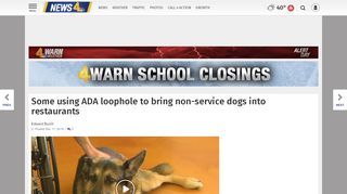 
                            10. Some using ADA loophole to bring non-service dogs into restaurants ...