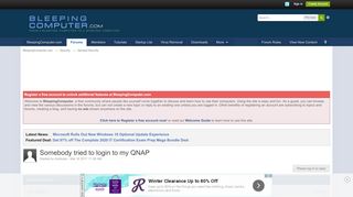 
                            9. Somebody tried to login to my QNAP - General Security - Bleeping ...
