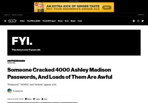 
                            9. Someone Cracked 4000 Ashley Madison Passwords, And Loads of ...