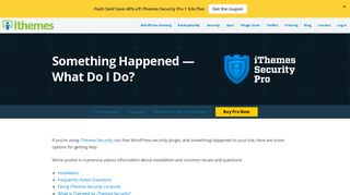 
                            8. Something Happened — What Do I Do? | iThemes Security