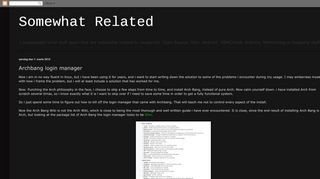 
                            4. Somewhat Related: Archbang login manager