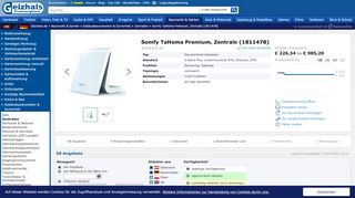 
                            4. Somfy TaHoma Premium ab € 228 (2019) | Preisvergleich Geizhals ...