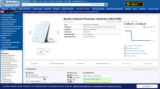 
                            7. Somfy TaHoma Premium ab € 244,07 (2019) | Preisvergleich Geizhals ...