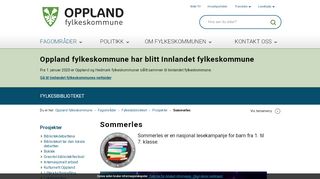 
                            6. Sommerles - Oppland fylkeskommune