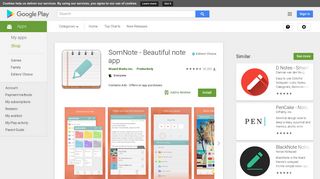 
                            5. SomNote - Beautiful note app - Apps on Google Play