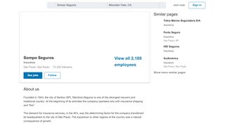 
                            10. Sompo Seguros | LinkedIn