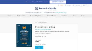 
                            11. Son of a King Poster | Dynamic Catholic