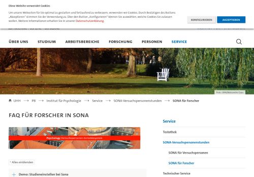 
                            3. SONA für Forscher - Institut für Psychologie - Universität Hamburg