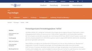 
                            4. SONA - Studium - Psychologie - Philipps-Universität Marburg