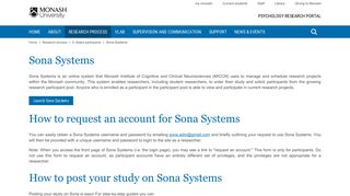 
                            8. Sona Systems - Psychology Research Portal - Monash University