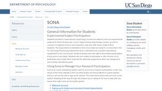 
                            5. Sona - UCSD Psychology