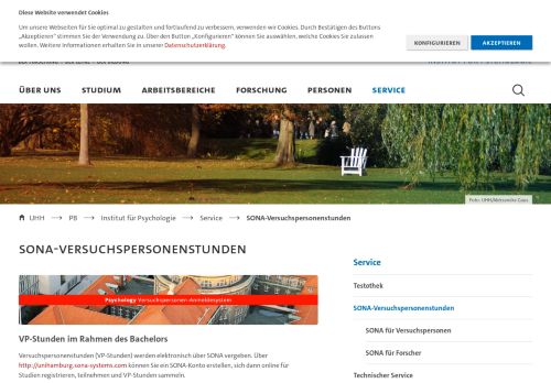 
                            6. SONA-Versuchspersonenstunden : Service : Universität Hamburg