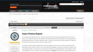 
                            11. Sonar 6 Feature Request | Cakewalk Forums