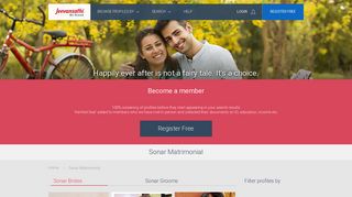 
                            10. Sonar Matrimonial - Sonar Marriage - Jeevansathi.com