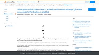 
                            5. Sonarqube authorization - how to authorize with sonar-maven-plugin ...