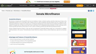 
                            3. Sonata MicroFinance, Loans, Interest Rates – CreditMantri.com