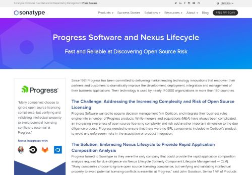 
                            8. Sonatype Success Story | Progress Software
