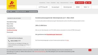 
                            4. Sonderauslosung - Lotto Brandenburg