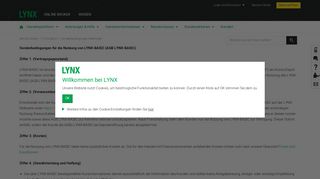 
                            5. Sonderbedingungen Webtrader - LYNX