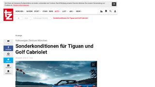 
                            11. Sonderkonditionen für Tiguan und Golf Cabriolet | Volkswagen MAHAG