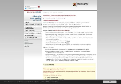 
                            4. Sonderpäd. Förderbedarf: Elektronische Gliederungspläne ...