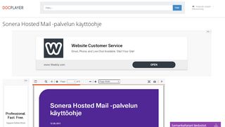 
                            6. Sonera Hosted Mail -palvelun käyttöohje - PDF