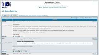 
                            4. SongBeamer Forum :: Thema anzeigen - ccli Online Reporting