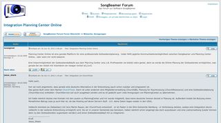 
                            11. SongBeamer Forum :: Thema anzeigen - Integration Planning Center ...