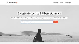 
                            2. Songtexte.de - Kostenlose Songtexte, Lyrics & Übersetzungen