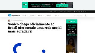 
                            6. Sonico chega oficialmente ao Brasil oferecendo uma rede social mais ...