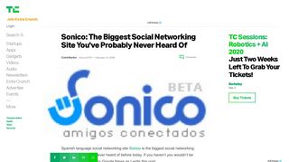 
                            7. Sonico: The Biggest Social Networking Site You've ...