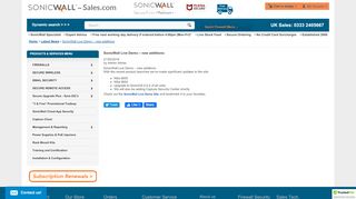 
                            5. SonicWall Live Demo – new additions
