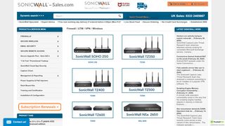 
                            6. SonicWall Sales (UK) - Buy online with free next business day delivery.