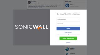 
                            11. SonicWall - Test drive SonicWall Cloud GMS for #firewall... | Facebook