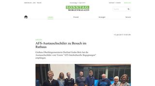 
                            9. Sonntag Morgenmagazin | AFS-Austauschschüler zu Besuch im ...