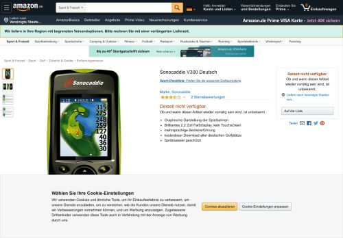 
                            8. Sonocaddie V300 Deutsch: Amazon.de: Sport & Freizeit