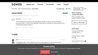 
                            2. sonos dealer | Sonos Community