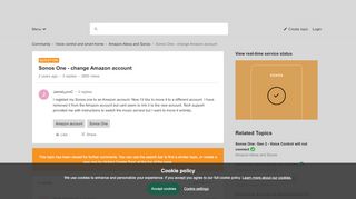 
                            12. Sonos One - change Amazon account | Sonos Community